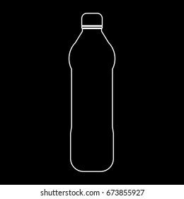 Water plastic bottle icon .