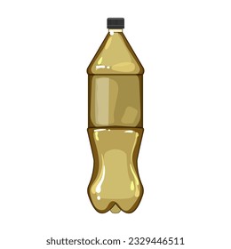 water plastic bottle soda cartoon. container beverage, liquid blue, transparent mineral water plastic bottle soda sign. isolated symbol vector illustration