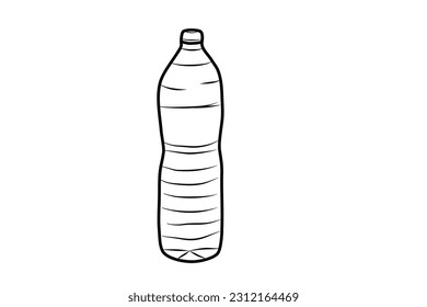 water plastic bottle tumbler illustration