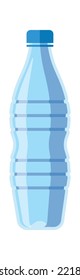 Water plastic bottle vector illustration