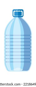 Water plastic bottle vector illustration