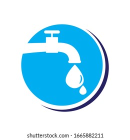 water, plumbing illustration logo vector