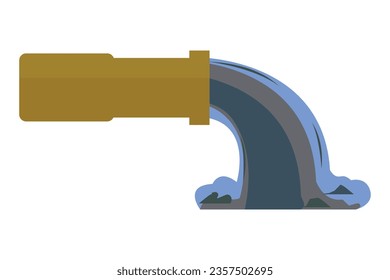  water polluted vector design illustration