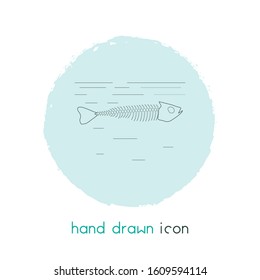 Water pollution icon line element. Vector illustration of water pollution icon line isolated on clean background for your web mobile app logo design.