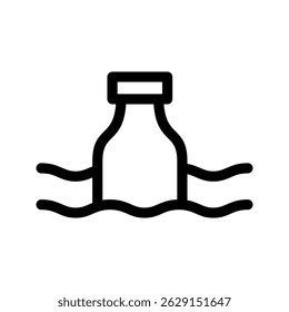 Water Pollution Icon Vector Symbol Design Illustration