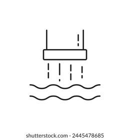 Water pollution pipe icon design, isolated on white background, vector illustration