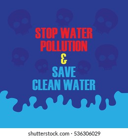 Water Pollution Poster Stock Vector (Royalty Free) 536306029 | Shutterstock