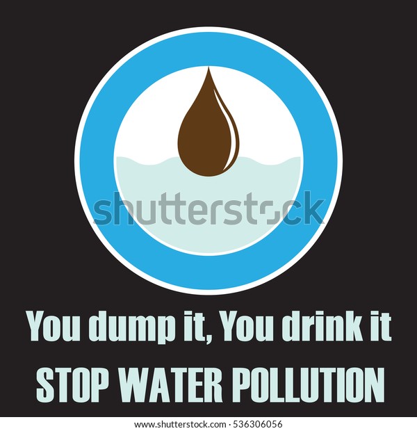 Water Pollution Poster Stock Vector (Royalty Free) 536306056