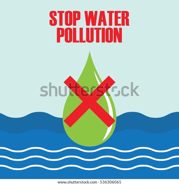 Water Pollution Poster Stock Vector (Royalty Free) 536306065