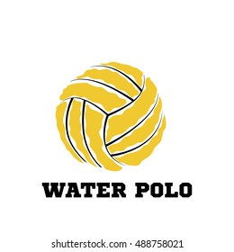 Water polo ball logo for the team and the cup