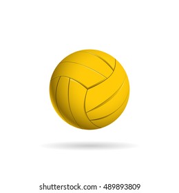 Water polo ball logo for the team and the cup. vector illustration