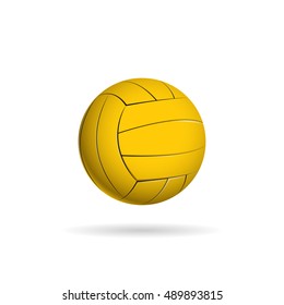 Water polo ball logo for the team and the cup. vector illustration