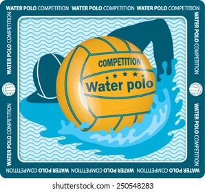 water polo ball.  sport competitor.