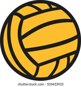 Water polo ball in two colors