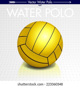 Water Polo Ball, Vector