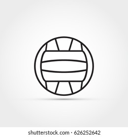 Water polo ball vector icon