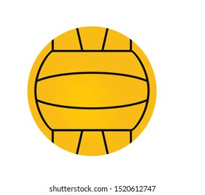 Water polo ball. vector illustration