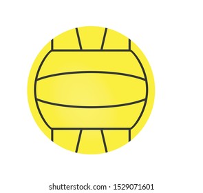 Water polo ball. vector illustration