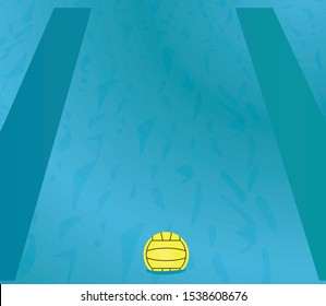 Water polo ball. vector illustration