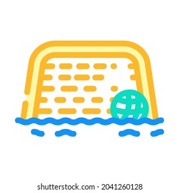 water polo color icon vector. water polo sign. isolated symbol illustration