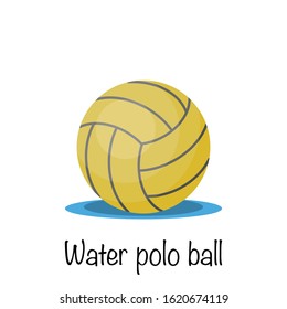 Water polo game ball, vector illustration