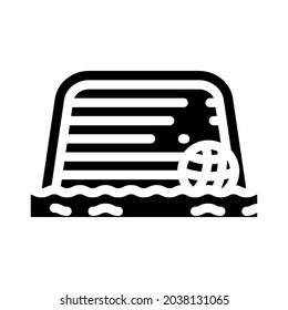 water polo glyph icon vector. water polo sign. isolated contour symbol black illustration