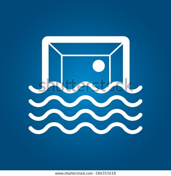 Water Polo Icon Stock Vector (Royalty Free) 586355618