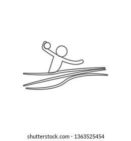 water polo icon. Element of Sport for mobile concept and web apps icon. Outline, thin line icon for website design and development, app development
