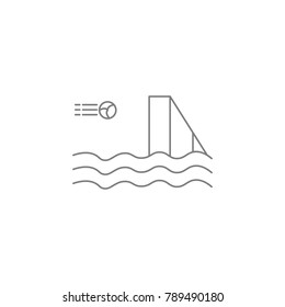 water polo icon. Web element. Premium quality graphic design. Signs symbols collection, simple icon for websites, web design, mobile app, info graphics on white background