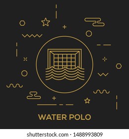 WATER POLO ILLUSTRATION ICON CONCEPT