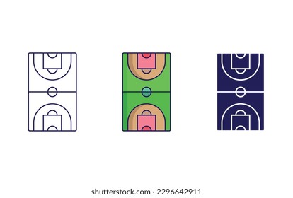 Water polo line and solid illustration icon