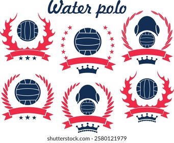 Water polo logo. Isolated Water polo on white background