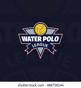 Water polo logo for the team and the cup