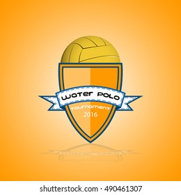 Water polo logo for the team and the cup