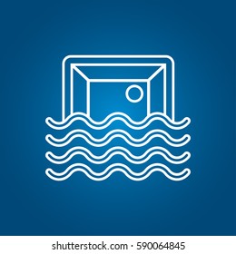 water polo outline icon