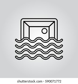 water polo outline icon