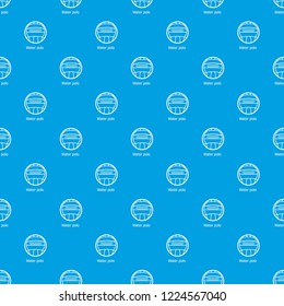 Water polo pattern vector seamless blue repeat for any use