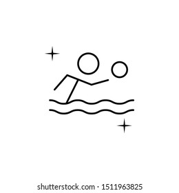 Water polo, sport icon. Element of sport thin line icon