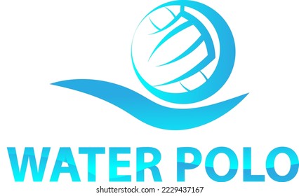 water polo sport logo vector