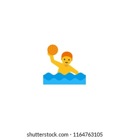 Water Polo Vector Flat Icon