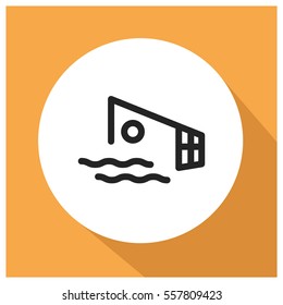 Water polo vector icon