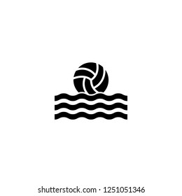 water polo vector icon. water polo sign on white background. water polo icon for web and app