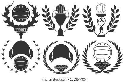 Water polo. Vector Illustration