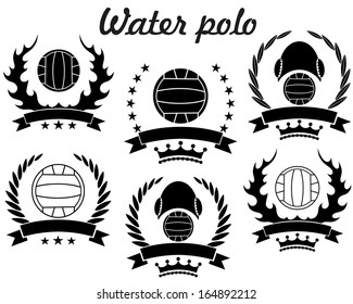 water polo vector illustration