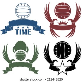 Water polo. Vector Illustration