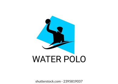 water polo vector line icon. playing water polo. sport  pictogram illustration.