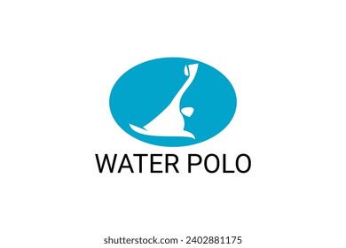 water polo vector line icon. playing water polo. sport  pictogram illustration.