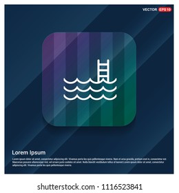 Water pool icon - Free vector icon