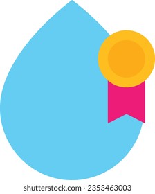 Icono premium de agua Icono Vector Iluminación plana