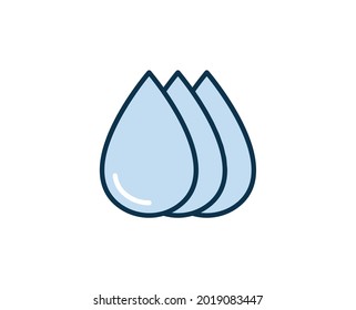 Water premium line icon. Simple high quality pictogram. Modern outline style icons. Stroke vector illustration on a white background. 